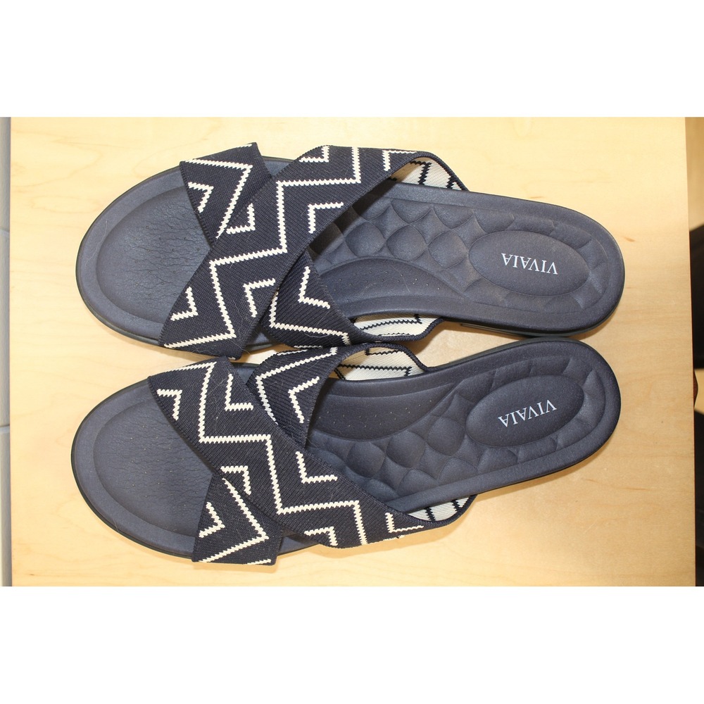VIVAIA Arch Pro Slide Paige Sandals Navy Size EU 42/US 11 - Picture 9 of 11